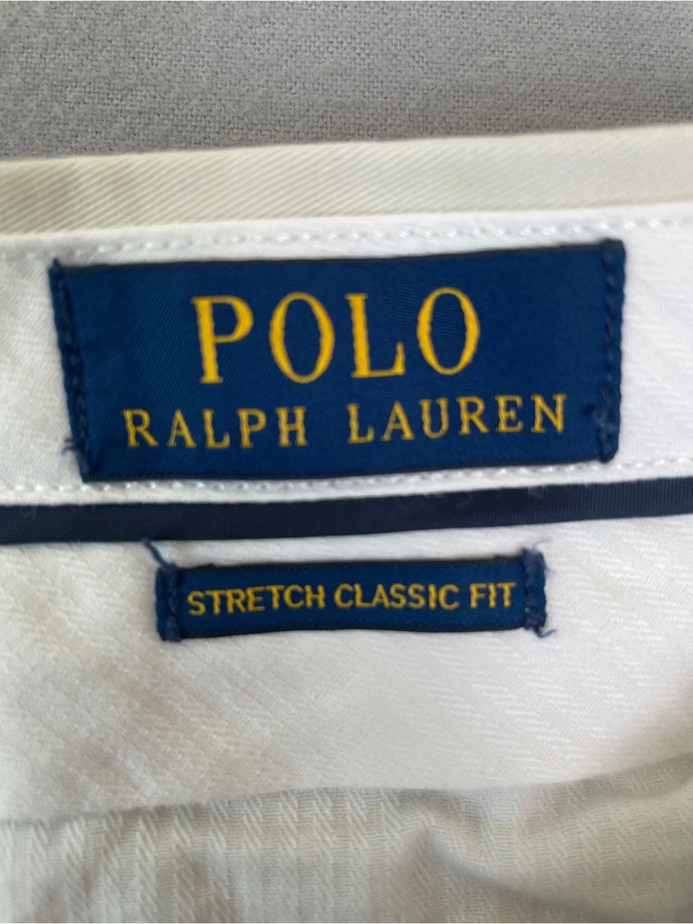 Polo by Ralph Lauren Men's Stone Khaki Flat Front Chino Shorts Size 31